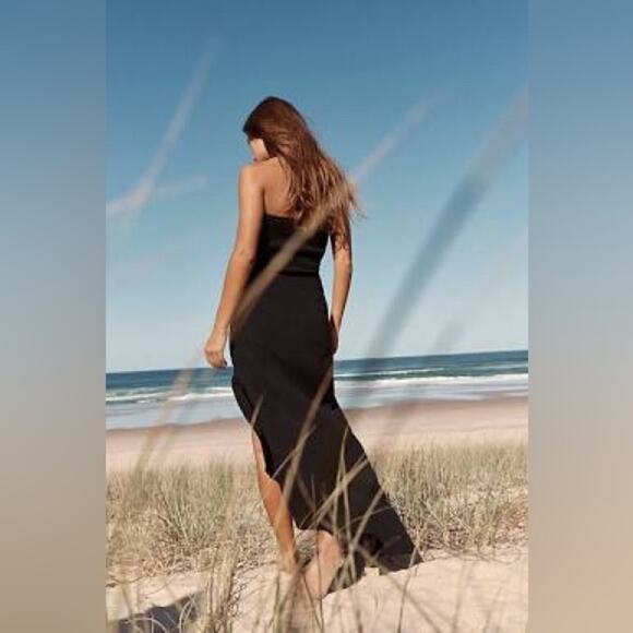 Free People Black Made Me Blush Midi Size Large - Picture 3 of 15